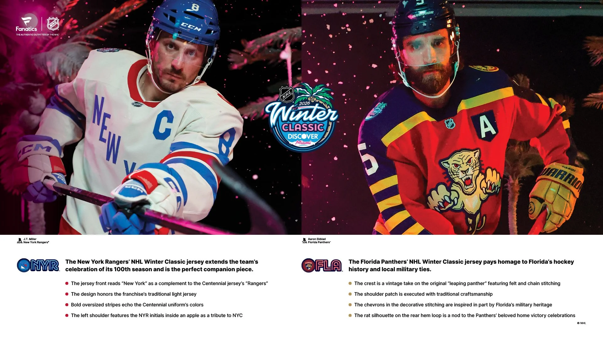 Fanatics and NHL Unveil Uniforms for Historic 2026 Discover NHL